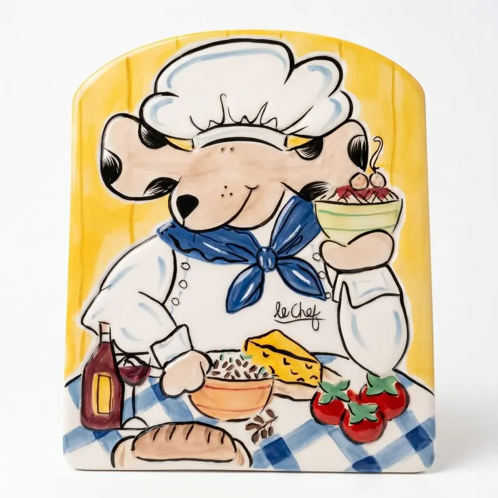 Vintage Boston Warehouse Le Chef Mouse Chef Wall Plaques Set of 2